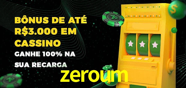zeroum melhor bônus de depósito
