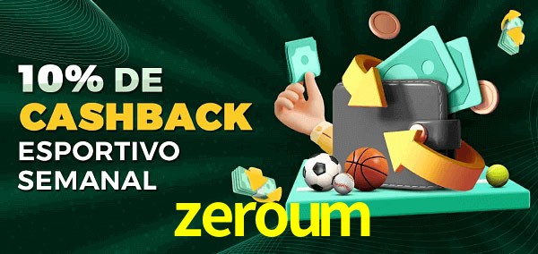10% de bônus de cashback na zeroum